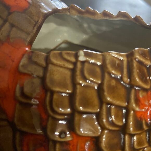 Thanksgiving Pottery Glazed Turkey Dish with Lid 7inches - Picture 7 of 11